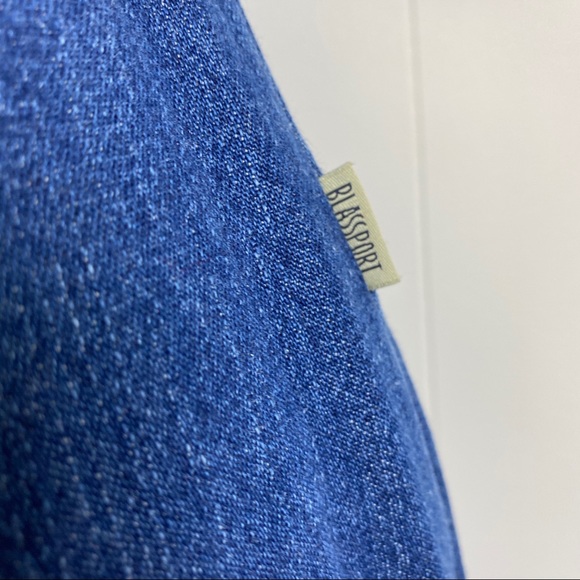 Vintage Blass Sport Denim Button Front Skirt 6P - Picture 5 of 15